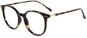 Firmoo Reading Glasses 0.5, Fashion Tortoise Unisex Round Computer Reading Glasses Glasses UV Glare Women Readers Glasses