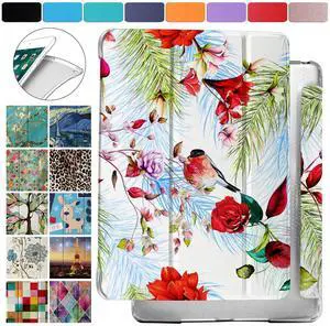 DuraSafe Cases for iPad 9.7 Inch 2013 Air 1 2014 Air 2 2017 5 2018 6 Gen [ 5th 6th Air 1st 2nd ] A1893 A1822 A1566 A1474 MD785LL/B MD788LL/B Dual Angle Stand Honeycomb Printed Cover - Birds & Flowers