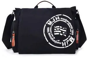 FSD.WG Satchel Messenger Bag for Men Canvas,Travel Shoulder bag 13.5" Laptop Bags