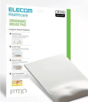 Elecom MP-116WH Mouse Pad Wrist Rest FITTIO Gel Material High White