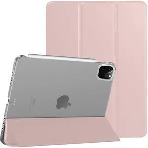 DuraSafe Cases for iPad PRO 11 Inch 2 2020 3 2021 4 2022 [ PRO 11 2nd 3rd 4th ] Slim Lightweight Protective PC Dual Angle Stand Cover - Light Pink