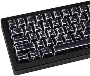 GEKUCAP PBT Keycaps 136 Keys Manga Theme Custom Keycaps Set, Cherry Profile Dye-Sublimation Black Key Caps for 61/64/68/84/87/100/104/108 Cherry Gateron MX Switches Mechanical Keyboard