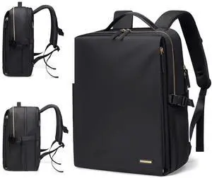 GOLF SUPAGS Stylish Laptop Backpack for Women Airline Approved Perfect for Work College and Travel Multi-Functional Casual Daypack Fits 17.3 Inch Notebook (Black) GOLF SUPAGS Stylish Laptop Backpack for Women Airline Approved Perfect for Work College and Travel Multi-Functional Casual Daypack Fits 17.3 Inch Notebook (Black)