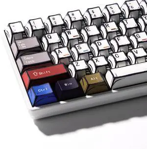 XVX Retro PBT Keycaps, Cherry Profile Keycap Set, Dye Sublimation Graffiti Keyboard Keycaps Suitable for 60% 65% 75% 80% 100% MX Switches Mechanical Keyboard