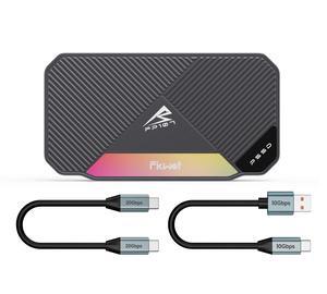 Fikwot FP107 1TB External SSD, 2050MB/s USB 3.2 Gen 2x2 Portable SSD with RGB Lighting, 4K Video Storage, External Solid State Drives for PS5/PS4(Pro), Xbox, Steam Deck, iPhone/Android/PC/Mac