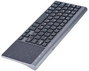 GOWENIC 2.4Ghz Keyboard, MC-41AG QWERTY Layout 1200 DPI 59 Keys Ultra Mini Universal Keypad with USB Receiver & Touchpad for Computer,Desktop,PC,Laptop,TV Box