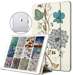 DuraSafe Cases for iPad Pro 12.9 2nd Gen 2017 Cover A1670 MQDC2LL/A MQDD2LL/A MQDA2LL/A A1671 MP6H2LL/A MP6J2LL/A MP6G2LL/A MPL02LL/A MPL12LL/A MPKY2LL/A A1821 MQEF2LL/A MQED2LL/A - Lily Flower Print
