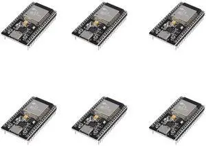 6 Pieces of ESP32-DevKitC-32 Development Board modules(ESP-32D,ESP-32 CP2012 USB C with 38 pins),Supporting STA/AP/STA+AP, with WiFi+Bluetooth Dual-core and Type-C Interface.