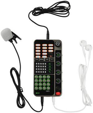 Portable Voice Changer, Handheld Microphone Voice Modulator Gaming Recording with 16 Sound Effects, Mini Live Broadcast Voice Disguiser for Mobile Phone Computer PS4 PS5 Xbox One Games