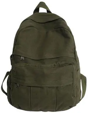 Laptop Backpack for Women Travel Canvas Backpack for Women Vintage Green Aesthetic Backpack for School