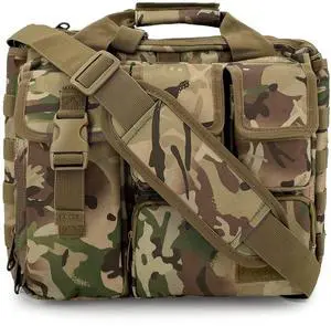 Gespann Tactical Laptop Bag Fits for Up to 15.6-inch Laptop Computer Shoulder Bag Military Briefcase (CP)