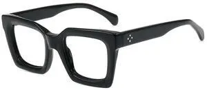 Firmoo Oversized Square Blue Light Blocking Glasses for Women/Men, Stylish Computer Eyeglasses Anti Headaches,Acetate