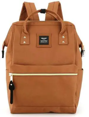 Himawari Laptop Backpack for Women&Men,Wide Open Large USB Charging Port 15.6 Inch Laptop Doctor College Work Bag (9001 - Caramel)