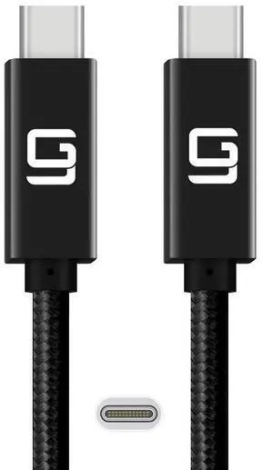 GodSpin USB C to USB C Cable (20Gbps) SuperSpeed [Certified] USB Type-C to USB Type-C, 100W Power (USB 3.1, 3.2, Thunderbolt 3) Nylon Braided, Dual 4k or Single 5k @60hz Display (6.6ft/20Gbps)