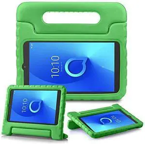Golden Sheeps Kid Friendly Case Compatible for iPad Pro 12.9 Inch (2022/2021/2020,6th/5th/4th Gen) Shockproof Ultra Light Weight Convertible Handle Stand Cover(Green)