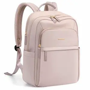 GOLF QUALITY Travel Backpack for Women Personal Carry On Bag Business Weekender Hiking Multilayer Laptop Bag,16 Inch,Pink