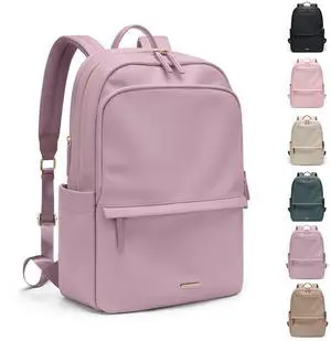 GOLF SUPAGS Women Laptop Backpack Casual Daypack for Work Travel College Backpack Purse Fits 14 Inch Notebook (Pinkish Purple)