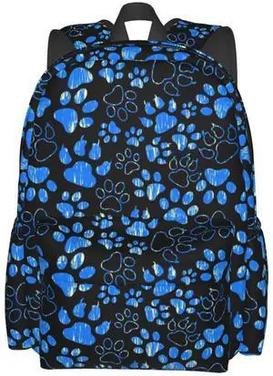 Nmbvcxz Paw Print Backpack for Women 16.9 inch Travel Casual Laptop Backpack Lightweight Waterproof Hiking Daypack