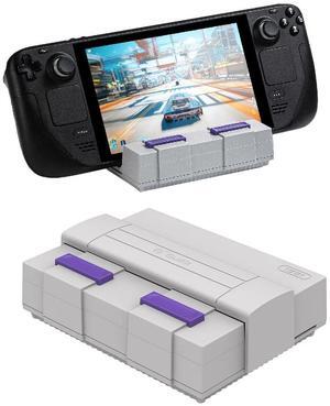 GuliKit 7 in 1 Docking Station for Steam Deck LCD/OLED,ROG Ally,Switch,AYANEO,4K@60Hz HDMI TV Display Video Output, PD USB C Charging 100W Charger Base with Retro SNES Themed Design & 4 TF Card Slots