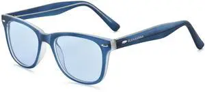 GLEASANNA 99.9% Blue Light Blocking Glasses For Men Women Anti-Fatigue Computer Gaming Sleep Glasses Reduce Eye Strain