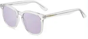 GLEASANNA Sleep Blue Light Glasses for Woman Men Light Purple Dual AR Coating Lens Anti Eyestrain Computer Gaming Glasses