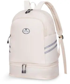 HUA ANGEL Waterproof Carry on Backpack for Men & Women Lightweight Laptop Travel Backpack with Shoe Compartment for Sports