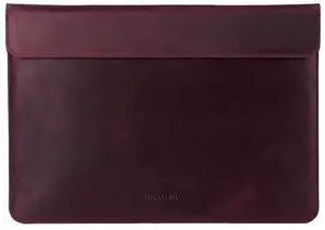 INCARNE Leather Laptop Case 14 inch Compatible with MacBook Pro 14 Sleeve - Laptop Carrying Case Made for MacBook Pro 14", Magnetic Closure, Vintage Burgundy