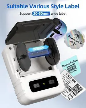 Itari Label Maker Machine with 1.97'' x 1.18'' (50x30mm), 230 Labels Sheets/roll