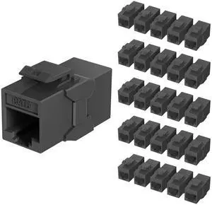 Jadaol 25Pack Cat6 Keystone Couplers