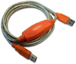 LAPLINK - USB 2.0 High Speed Transfer Cable - USB Data Transfer Cable PC to PC - Compatible with PCmover Migration Software (not Included) - High-Speed Data Transfers up to 480 Mbps - 6 ft
