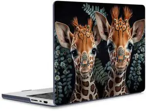 ICEKEE for M4 MacBook Pro 14 inch Case 2024(A3112 A3401 A3185) 2023(M3 A2918 A2992 M2 A2779) 2021(M1 A2442 ) Pro/Max, Plastic Hard Shell Cover for Mac Pro 14", Cute Deer