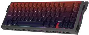 kutethy KY67 65% Wireless Mechanical Gaming Keyboard, Aluminum Alloy Exoskeleton Design, Gasket Compact Custom Keyboard Hot-Swap Socket, Gateron Clicky Switches, with RGB Backlit & Frame
