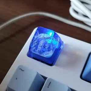 LINWIN Backlit Keycap, Sail Through The Winds and Waves, Handmade Keycap for MX Mechanical Keyboard, Unique Gifts for Friend