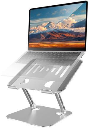 LINTYLE Laptop Stand for Desk Adjustable Computer Stand Foldable Laptop Riser Notebook Holder Adjustable Height for MacBook PC Computer Notebook Office Desk Accessories 10-17 Inch