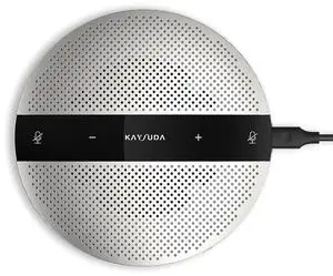 KAYSUDA USB Speaker Phone 360deg Omnidirectional Microphone Portable Conference Speakerphone Echo Cancellation for Teams, Zoom, VoIP Calls, Webinar, Phone, Call Center, Recording