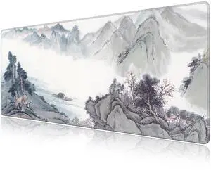 LL-COEUR XXL Landscape Gaming Mouse Pad Computer Keyboard Mat Office Desk Pad (Landscape 1, 55.1" x 23.6" x 0.12")