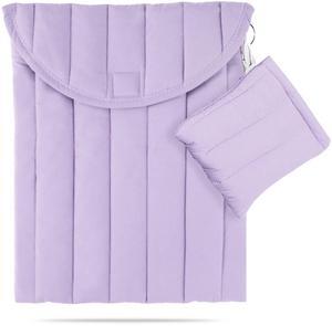 Puffy Laptop Sleeve Set 11-12 Inch Purple, Protective Carrying Case for Men and Women, Cute Case Bag Compatible with 11 and 12 Inch Laptops, 11" iPad pro, 11" iPad Air, 10.9"/10.2" Ipad in Cover