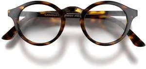 LONDON MOLE(r) Graduate Blue Light Blocking Glasses - Cool round panto shape - Anti-eyestrain for screens - Unisex with spring hinges