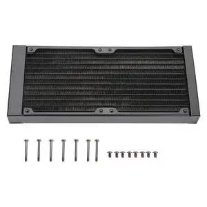 Joyzan 12 Tube 240mm Aluminium G1/4 Thread Water Cooling Radiator, PC CPU Cooler, Triple Fan Mounts, Heat Exchanger, Liquid Cooling System