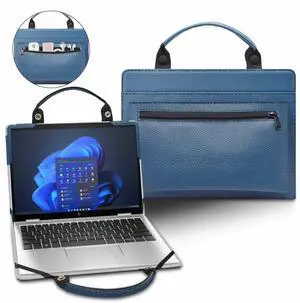 Laptop Case Cover for HP OmniBook Ultra Flip 2-in-1 14-fhXXXX 14-fh0047nr 14t-fh000/OmniBook 5 Flip 2-in-1 14-fpXXXX 14-fp0023dx with Portable Bag with Bag Handle,Blue