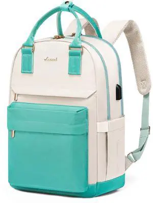 LOVEVOOK Laptop Backpack for Women 15.6 Inch Laptop Bag with USB Port, Fashion Waterproof Backpacks Teacher Nurse Stylish Travel Bags Vintage Daypacks for College Work