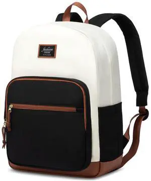 LOVEVOOK Backpack for School, Lightweight book bag, College Laptop Backpack, Water resistant Basic Middle School Bookbag Casual Daypack for Travel, Fits 15.6" Laptop