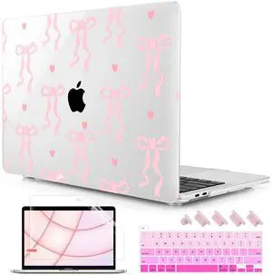 Lepeoac for MacBook Pro 16 inch Case 2019 2020 Release Model A2141, Plastic Hard Shell Cover with Keyboard Cover & Screen Protector for MacBook Pro 16 inch with Touch Bar & Touch ID, Bow