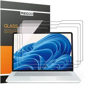 Megoo [3 Pack] Glass Screen Protector for Surface Laptop Studio 2 / Laptop Studio, 9H Scratch Resistance/Anti Fingleprint/HD Clear Shield/Ultra Sensitive,Compatible with Surface Slim Pen 2