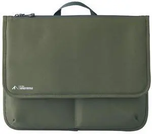 LIHIT LAB Laptop Sleeve with Pockets, 14.2 x 1 x 11.5, Army Green (A7768-22)