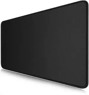 LL-COEUR Black XXL Computer Mouse Pad 39.3x19.6x0.12inch, Oversized Keyboard Mousepad with Anti-Slip Base for Gaming, Home, Office (39.3"x19.6"x0.12")