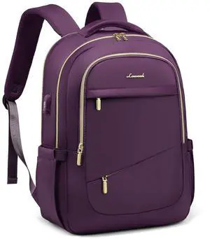 LOVEVOOK Laptop Backpack for Women, Slim Business Laptops Bag with Separate Computer Compartment Stylish Daypack for College Work Travel, Fits 15.6" Laptop