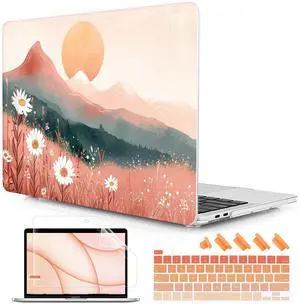 Lepeoac for MacBook Pro 16 inch Case 2019 2020 Release Model A2141, Plastic Hard Shell Cover with Keyboard Cover & Screen Protector for MacBook Pro 16 inch with Touch Bar & Touch ID, Mountains