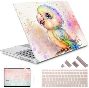 May Chen for 15 inch Microsoft Surface Laptop 3/4/5 with Metal Palm Rest Models:1872 1873 1953 1979, Plastic Hard Shell Case with Screen Protector & Keyboard Cover & Dust Plug, Baby owl