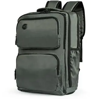 MEANKAY Travel Laptop Backpack, 17 inch Carry on Backpack Flight Approved. Full Closure Design and Separate Shoe Area. 8 Pockets Large Capacity. Forest-Green